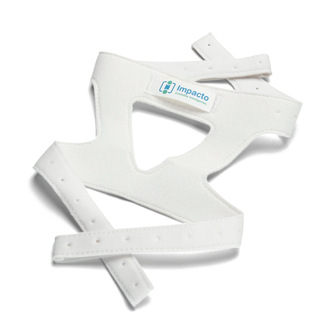 Fixador Cefálico para Máscara c/ elástico Adulto FIX HOLDER (Branco)