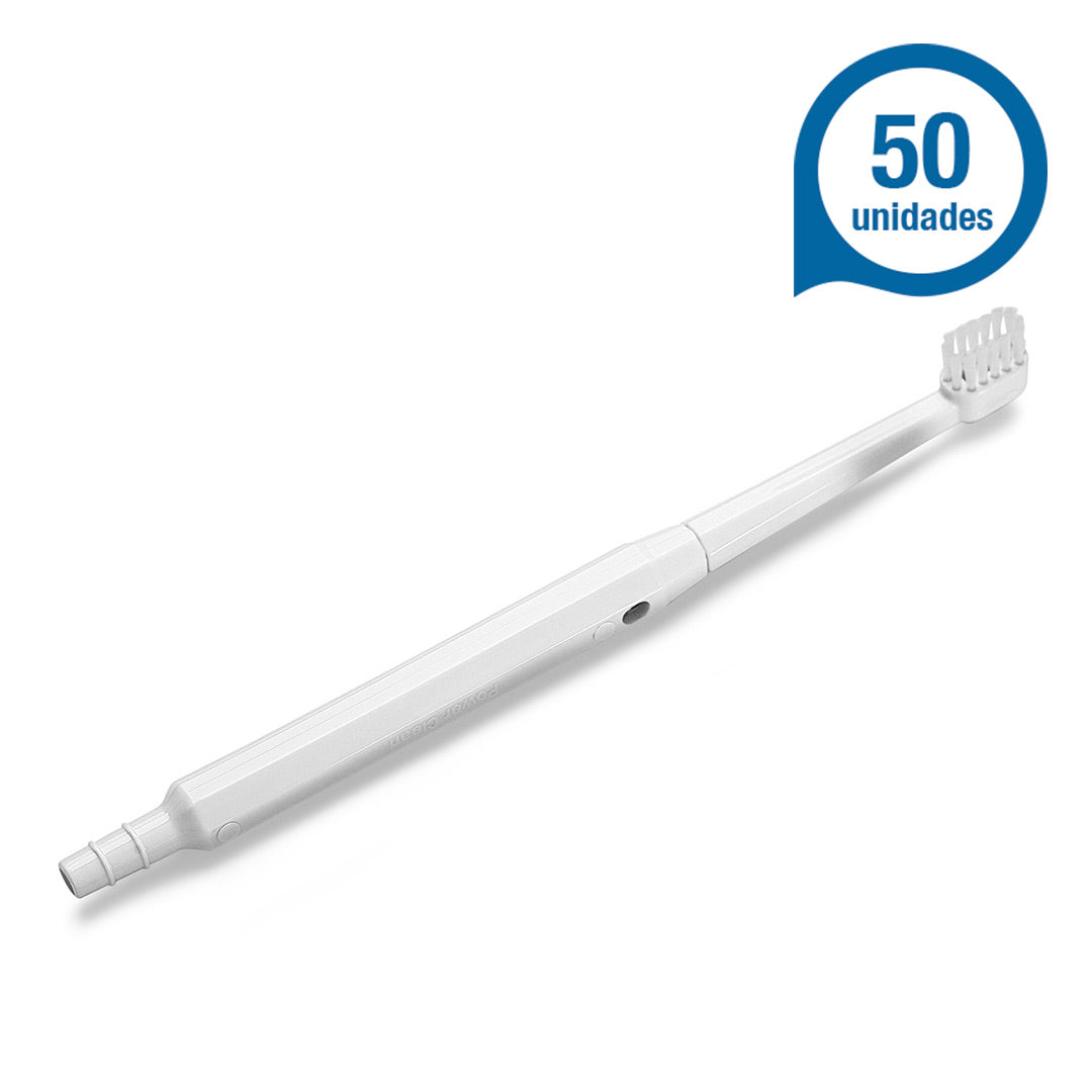 Escova aspirativa branca power clean - Kit 50und