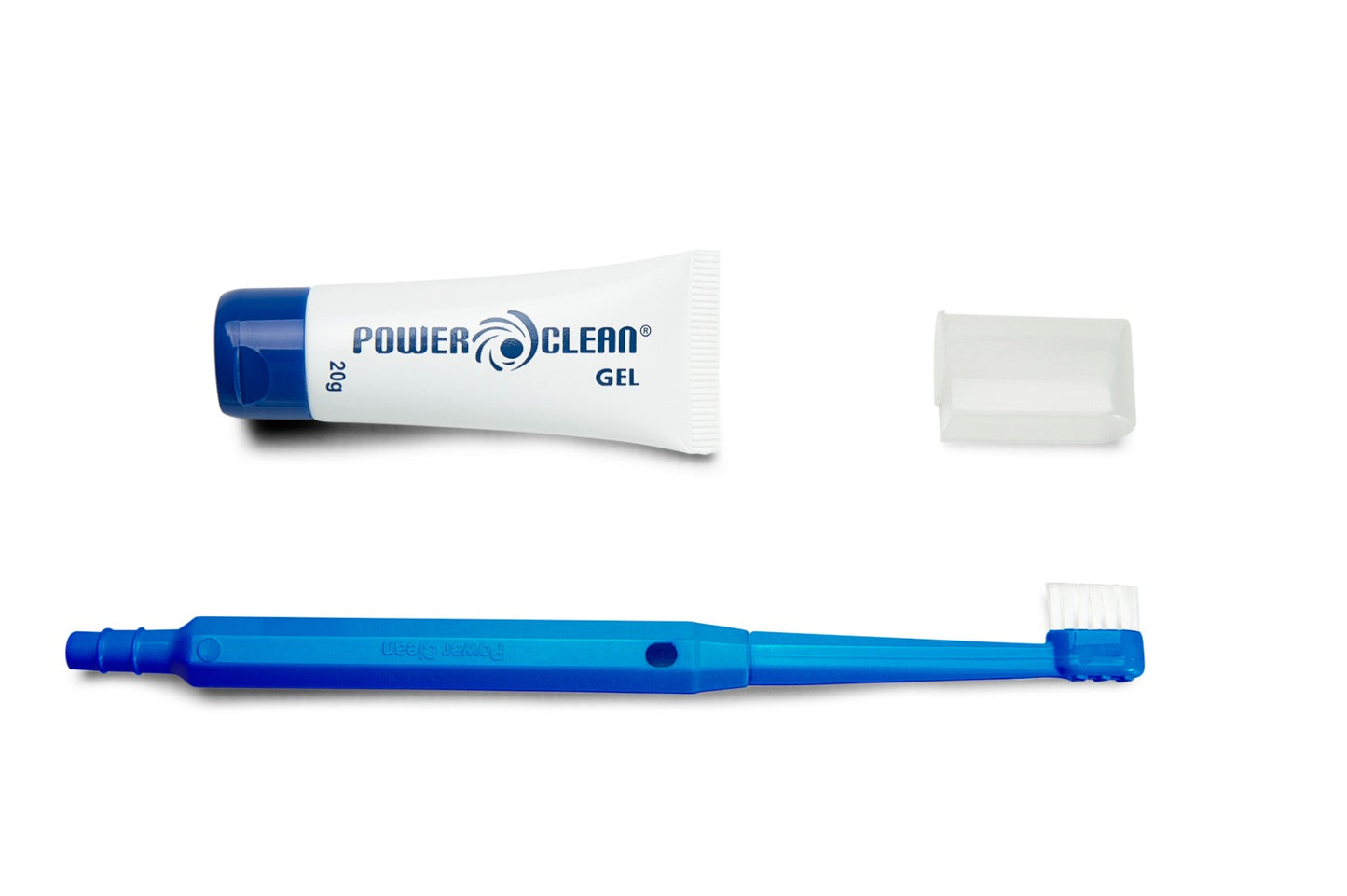 Escova aspirativa azul power clean c/ clorexidina kit 100und
