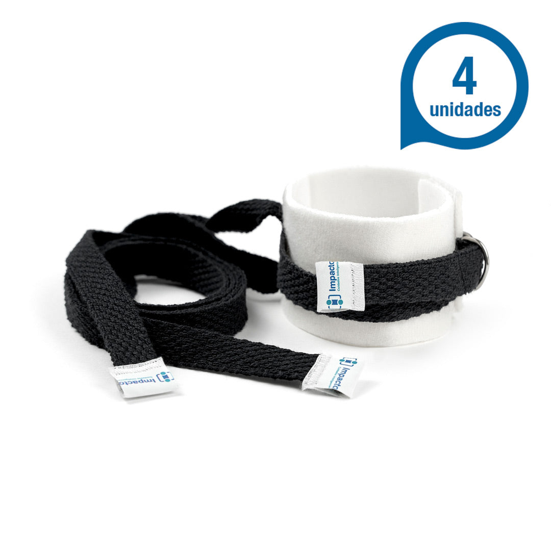Restritor p/ Paciente - mãos e pés Infantil (Branco) - 4und