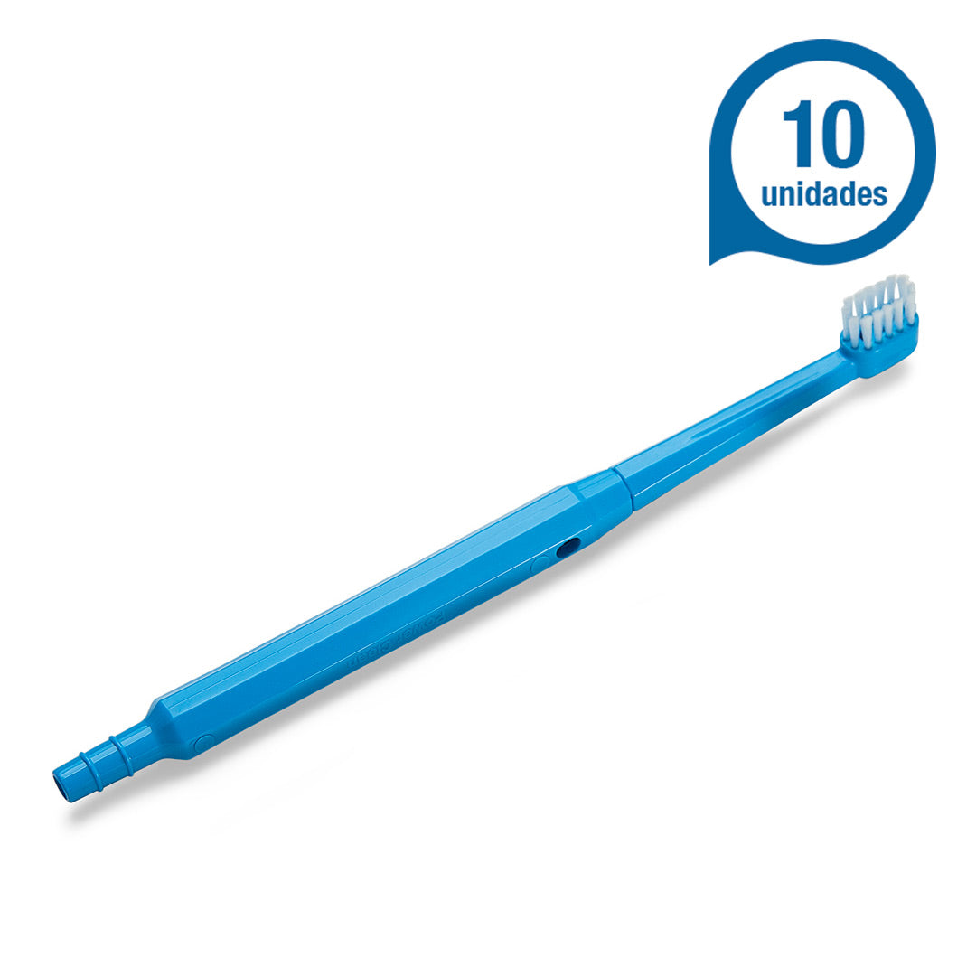 Escova aspirativa azul power clean - kit 10und