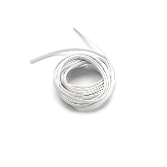 Cadarço Vascular em Silicone BRANCO MINI - 0,83 X 406mm - 0,03X16" - Pacote c/02 unidades