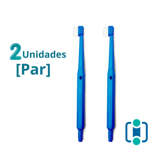 Escova de dentes hospitalar com sugador acoplado - POWER CLEAN (somente escova)  2 UNIDADES